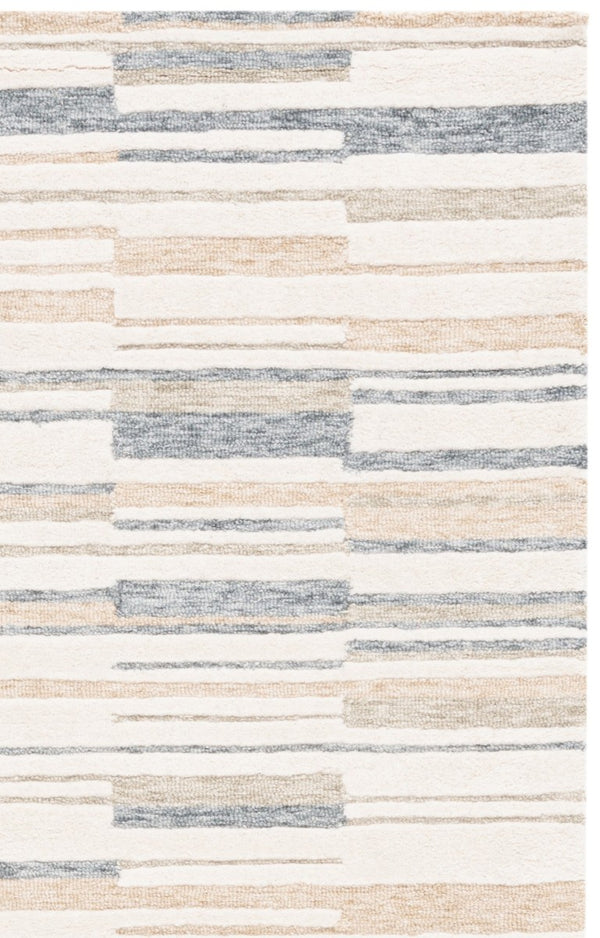 Safavieh Fifth Avenue Hand-Tufted Wool Cotton Runner Rug for Hallways and Entryways Ivory Beige 6'-0" x 9'-0" FTV602A-6