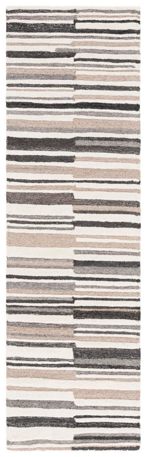 Safavieh Fifth Avenue Hand-Tufted Wool Cotton Runner Rug for Hallways and Entryways Ivory Grey 2'-3" x 8'-0" FTV602F-28