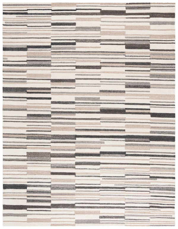 Safavieh Fifth Avenue Hand-Tufted Wool Cotton Runner Rug for Hallways and Entryways Ivory Grey 8'-0" x 10'-0" FTV602F-8