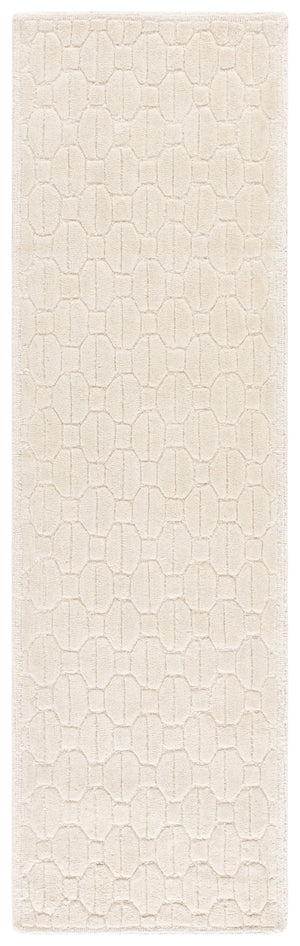 Safavieh Fifth Hand-Tufted Ivory Area Rug — Wool-Cotton Blend, Low-Profile Pile, Geometric Modern Elegance For Living Spaces 6'-0" x 6'-0" FTV652A-6SQ