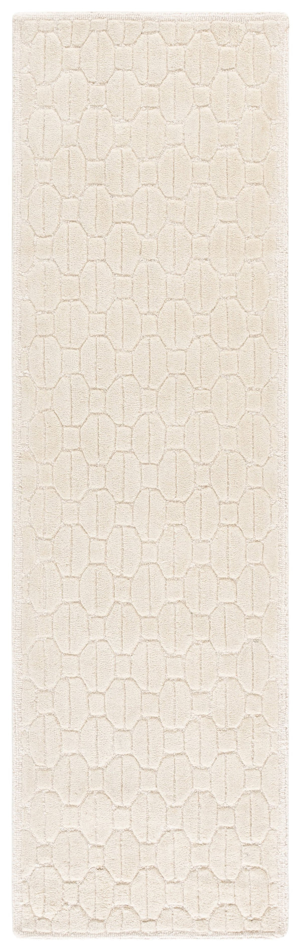 Safavieh Fifth Hand-Tufted Ivory Area Rug — Wool-Cotton Blend, Low-Profile Pile, Geometric Modern Elegance For Living Spaces 6'-0" x 6'-0" FTV652A-6SQ