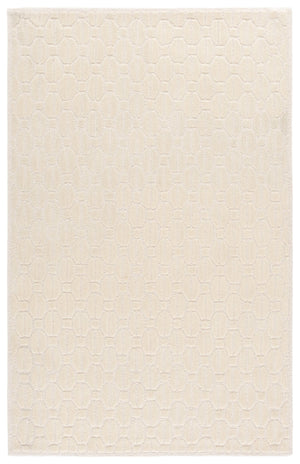 Safavieh Fifth Hand-Tufted Ivory Area Rug — Wool-Cotton Blend, Low-Profile Pile, Geometric Modern Elegance For Living Spaces 6'-0" x 6'-0" FTV652A-6SQ