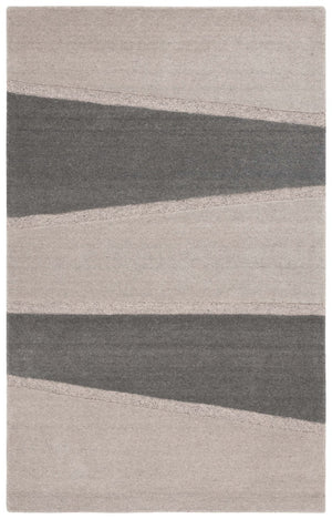 Safavieh Fifth Avenue Wool Runner Rug Hand Tufted Striped Hallway Accent in Grey Charcoal 6'-0" x 9'-0" FTV704F-6