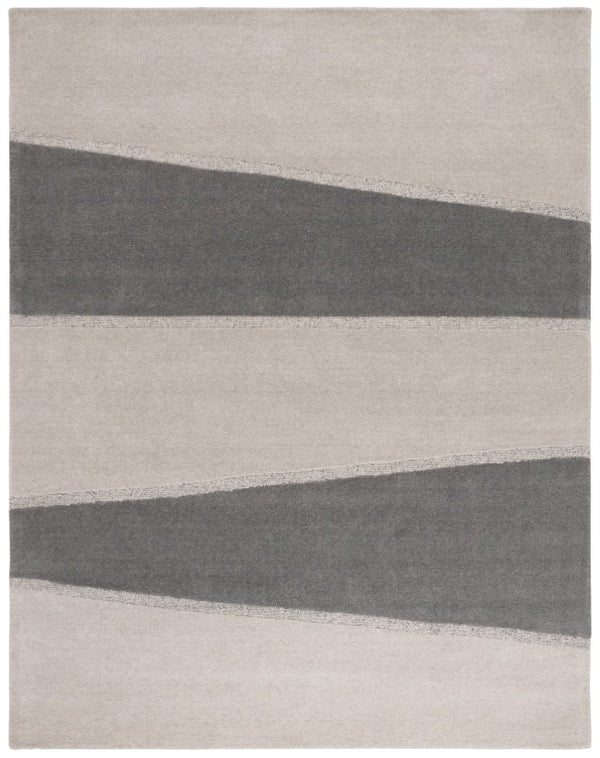 Safavieh Fifth Avenue Wool Runner Rug Hand Tufted Striped Hallway Accent in Grey Charcoal 8'-0" x 10'-0" FTV704F-8