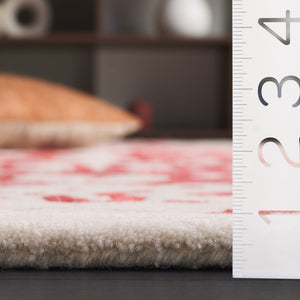 Safavieh Fifth Avenue Hand Tufted Runner Rug - Modern Abstract Design, Luxurious Wool & Viscose Blend, 8ft Length Red ,Blue 60% Wool,30% Viscose,10% Cotton Ftv751q-5