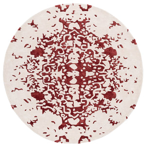 Safavieh Fifth Avenue Hand Tufted Runner Rug - Modern Abstract Design, Luxurious Wool & Viscose Blend, 8ft Length Red ,Blue 60% Wool,30% Viscose,10% Cotton Ftv751q-6r