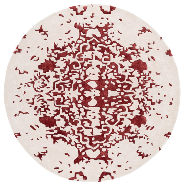 Safavieh Fifth Avenue Hand Tufted Runner Rug - Modern Abstract Design, Luxurious Wool & Viscose Blend, 8ft Length Red ,Blue 60% Wool,30% Viscose,10% Cotton Ftv751q-6r