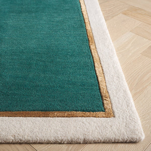 Safavieh Fifth Avenue Hand-tufted Area Rug - Modern Elegance In Rich Color, Perfect For Any Contemporary Space Teal 90% Wool,10% Viscose Ftv752l-5