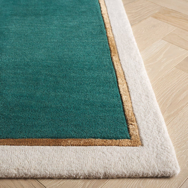 Safavieh Fifth Avenue Hand-tufted Area Rug - Modern Elegance In Rich Color, Perfect For Any Contemporary Space Teal 90% Wool,10% Viscose Ftv752l-5