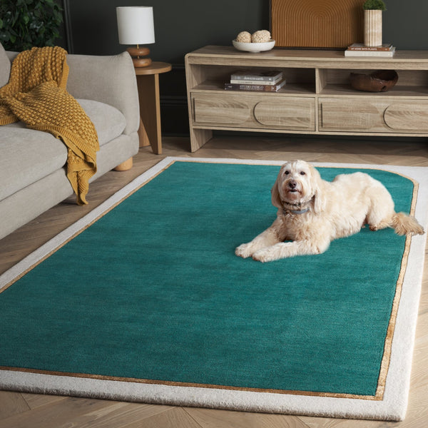 Safavieh Fifth Avenue Hand-tufted Area Rug - Modern Elegance In Rich Color, Perfect For Any Contemporary Space Teal 90% Wool,10% Viscose Ftv752l-5