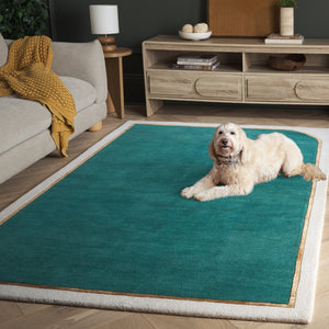 Safavieh Fifth Avenue Hand-tufted Modern Runner In Elegant Teal - Luxurious Wool And Viscose Blend For Home Teal 90% Wool,10% Viscose Ftv752l-6sq