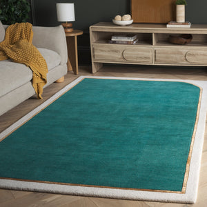 Safavieh Fifth Avenue Hand-tufted Area Rug - Modern Elegance In Rich Color, Perfect For Any Contemporary Space Teal 90% Wool,10% Viscose Ftv752l-5
