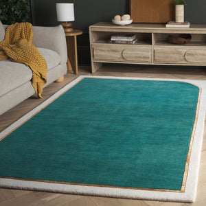 Safavieh Fifth Avenue Hand-tufted Modern Runner In Elegant Teal - Luxurious Wool And Viscose Blend For Home Teal 90% Wool,10% Viscose Ftv752l-6sq