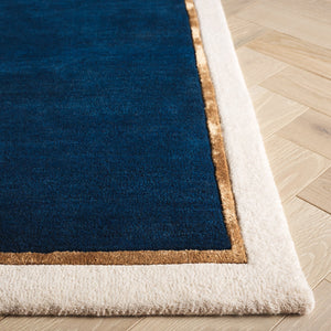 Safavieh Fifth Avenue Hand-tufted Area Rug - Modern Elegance In Rich Color, Perfect For Any Contemporary Space Blue 90% Wool,10% Viscose Ftv752m-5