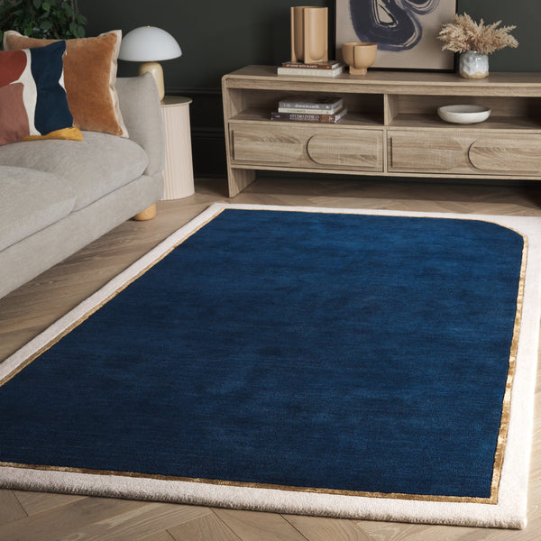 Safavieh Fifth Avenue Hand-tufted Area Rug - Modern Elegance In Rich Color, Perfect For Any Contemporary Space Blue 90% Wool,10% Viscose Ftv752m-5