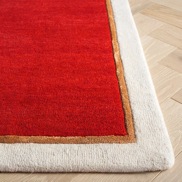 Safavieh Fifth Avenue Hand-tufted Area Rug - Modern Elegance In Rich Color, Perfect For Any Contemporary Space Red 90% Wool,10% Viscose Ftv752q-5