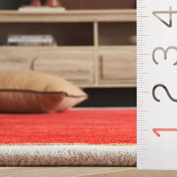 Safavieh Fifth Avenue Hand-tufted Area Rug - Modern Elegance In Rich Color, Perfect For Any Contemporary Space Red 90% Wool,10% Viscose Ftv752q-5