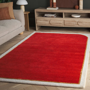 Safavieh Fifth Avenue Hand-tufted Area Rug - Modern Elegance In Rich Color, Perfect For Any Contemporary Space Red 90% Wool,10% Viscose Ftv752q-5
