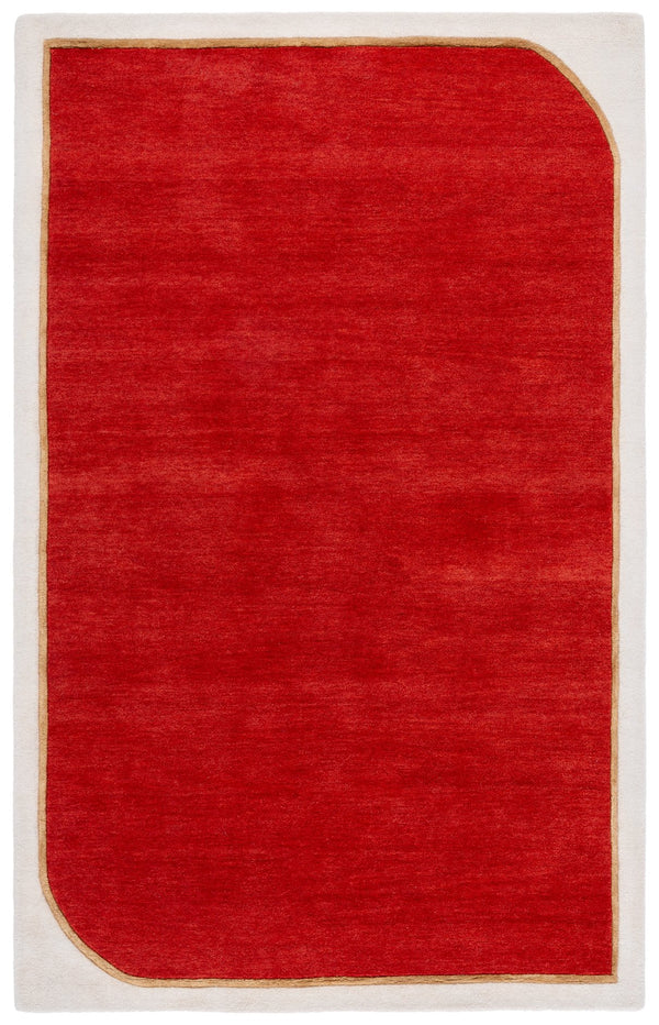 Safavieh Fifth Avenue Hand-tufted Area Rug - Modern Elegance In Rich Color, Perfect For Any Contemporary Space Red 90% Wool,10% Viscose Ftv752q-5