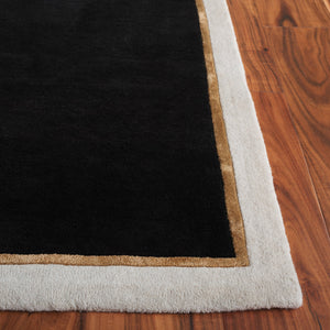 Safavieh Fifth Avenue Hand-tufted Area Rug - Modern Elegance In Rich Color, Perfect For Any Contemporary Space Black 90% Wool,10% Viscose Ftv752z-5