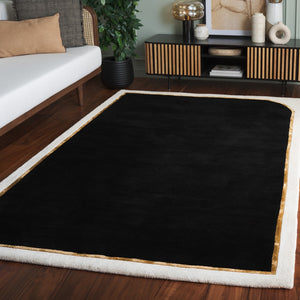 Safavieh Fifth Avenue Hand-tufted Modern Runner In Elegant Teal - Luxurious Wool And Viscose Blend For Home Black 90% Wool,10% Viscose Ftv752z-6