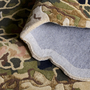 Safavieh Fifth Artisanal Hand-Tufted Green And Gold Area Rug — Low-Profile Wool Blend, Luxe Texture For Living Rooms 8'-0" x 10'-0" FTV754Y-8