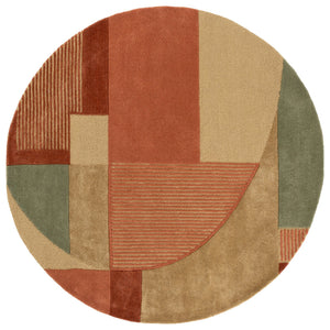 Safavieh Fifth Hand-Tufted Area Rug In Green And Pink — Modern Solid-Color Luxury, Viscose-Wool Blend, Low Pile, Artisanal Craftsmanship 9'-0" x 12'-0" FTV851Y-9