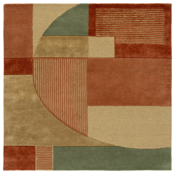 Safavieh Fifth Hand-Tufted Area Rug In Green And Pink — Modern Solid-Color Luxury, Viscose-Wool Blend, Low Pile, Artisanal Craftsmanship 9'-0" x 12'-0" FTV851Y-9