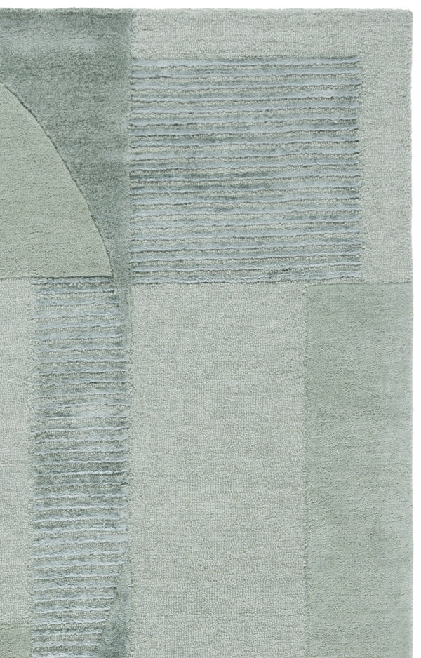 Safavieh Fifth Hand-Tufted Sage Beige Area Rug — Minimalist Viscose-Wool Blend, Low 0.5" Pile, Modern Calm DéCor 6'-0" x 9'-0" FTV852W-6