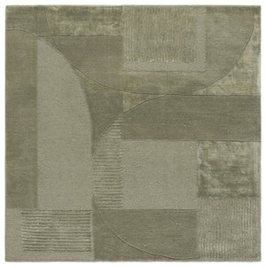 Safavieh Fifth Hand-Tufted Sage Beige Rug With Viscose-Wool Blend, Minimalist Elegance For Living And Dining Rooms 9'-0" x 12'-0" FTV852W-9
