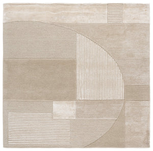Safavieh Fifth Refined Hand-Tufted Beige Runner With Low-Profile Pile, Viscose-Wool Blend For Softness & Sheen 2'-3" x 8'-0" FTV853B-28