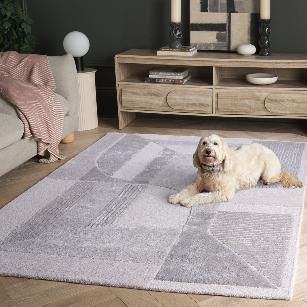 Safavieh Fifth Modern Hand-Tufted Runner In Beige Light Brown — Plush 1/2" Pile, Viscose-Wool Blend Elegance 2'-3" x 8'-0" FTV854B-28
