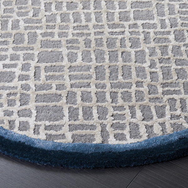 Safavieh Fifth Avocado Grey-Blue Hand‑Tufted Accent Rug — Soft Viscose Wool Blend, Low Pile, Modern Calm Appeal 6'-0" x 6'-0" FTV859F-66S