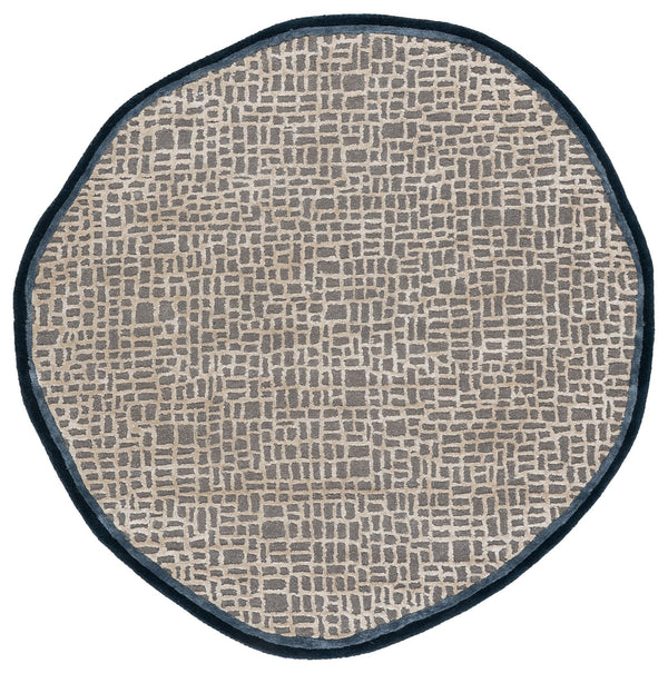 Safavieh Fifth Avocado Grey-Blue Hand‑Tufted Accent Rug — Soft Viscose Wool Blend, Low Pile, Modern Calm Appeal 6'-0" x 6'-0" FTV859F-66S
