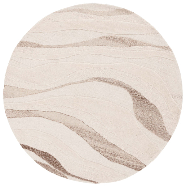 Safavieh Fifth Avenue 901 Hand tufted Modern Rug Ivory / Beige 6' x 6' Round