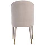 Uttermost Brie Armless Chair, Champagne Set Of 2 23593-2 FABRIC,FOAM,STAINLESS STEEL