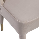 Uttermost Brie Armless Chair, Champagne Set Of 2 23593-2 FABRIC,FOAM,STAINLESS STEEL