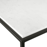 Uttermost Vola Modern White Marble Coffee Table 25191 MARBLE, IRON