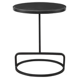 Uttermost Jessenia Black Marble Accent Table 25207 MARBLE, IRON