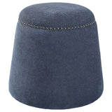 Uttermost Gumdrop Denim Ottoman 23708 PLYWOOD,FABRIC,FOAM,NAILS