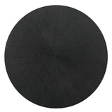 Uttermost Gidran Round Black Dining Table 25206 ELM,Oak+Oak(Venner),PLYWOOD