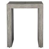 Uttermost Aerina Modern Gray End Table 25214 MIX WOOD WITH TSCA TITLE VI, FAUX SHAGREEN, AND VENEER