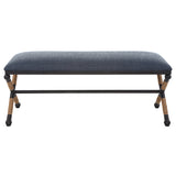 Firth Rustic Navy Bench