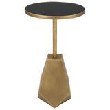 Uttermost Comet Geometric Bronze Accent Table 25211 