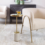 Uttermost Laurier White Drink Table 25208 