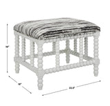 Uttermost Seminoe Uupholstered Small Bench 23692 RUBBER WOOD,PLYWOOD,FABRIC,FOAM,HARDWARE