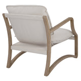 Uttermost Melora Solid Oak Accent Chair 23712 OAK SOLID WOOD,FABRIC,METAL,FOAM,HARDWARE