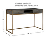 Uttermost Taja Modern Writing Desk 25201 MDF,ACACIA VENEER, STAINLESS STEEL