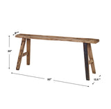 Uttermost Paddock Rustic Bench 25233 WOOD