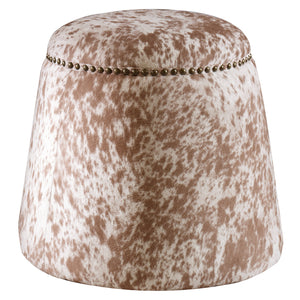 Uttermost Gumdrop Cow Hide Ottoman 23725 PLYWOOD,FOAM,FABRIC